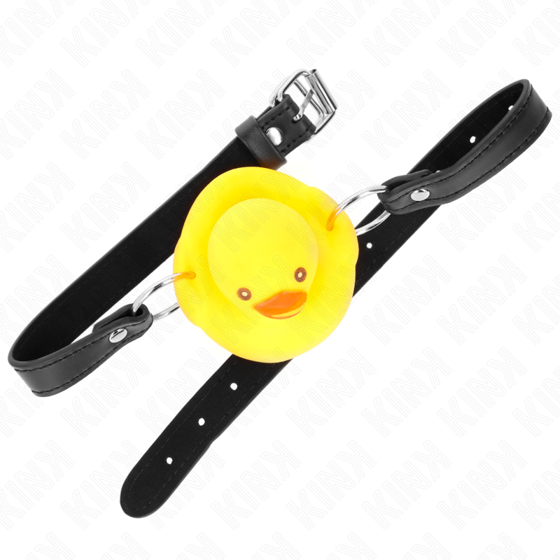 Bâillon BDSM Forme Canard Silicone Réglable Soumission - Kink