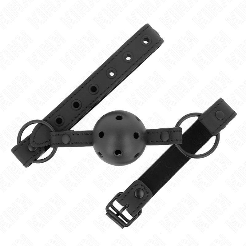 Bâillon Boule BDSM Balle Néoprène 4,5 cm Sangle Réglable - Kink