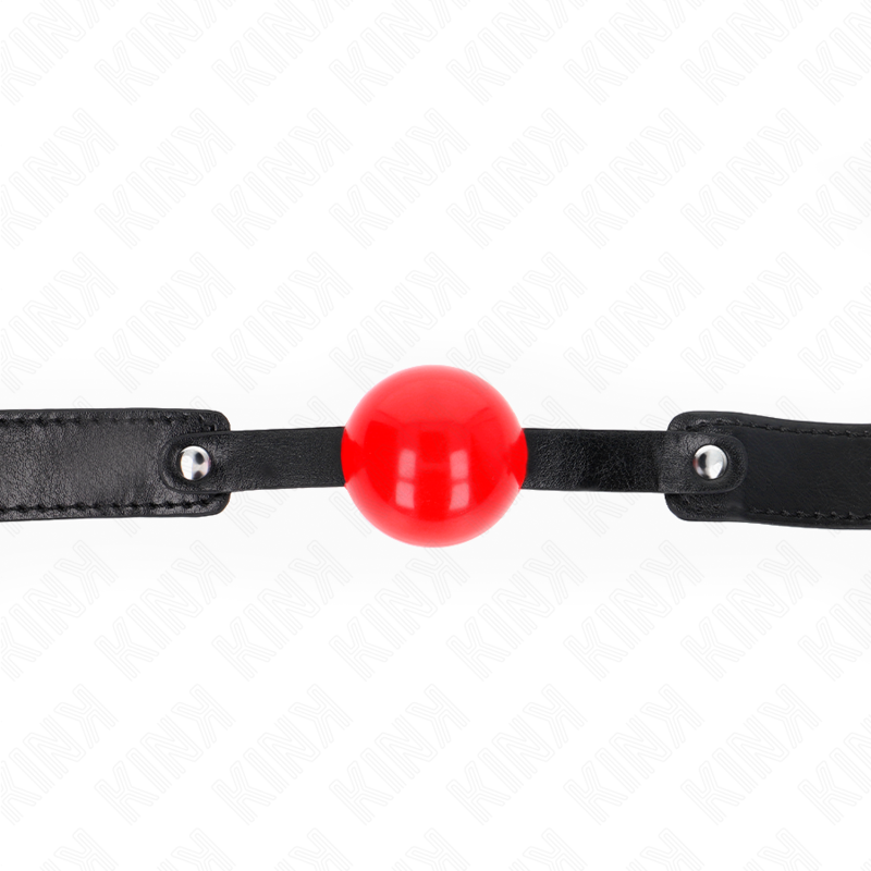 Bâillon Boule BDSM Balle Souple 4 cm Sangle Réglable 41-61 cm - Kink
