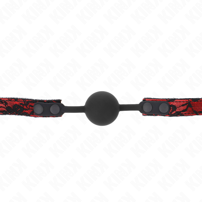 Bâillon Boule BDSM Scandale Silicone 4 cm Sangle Réglable - Kink