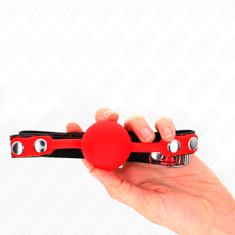 Bâillon Boule BDSM Silicone 4 cm Sangle Réglable - Kink