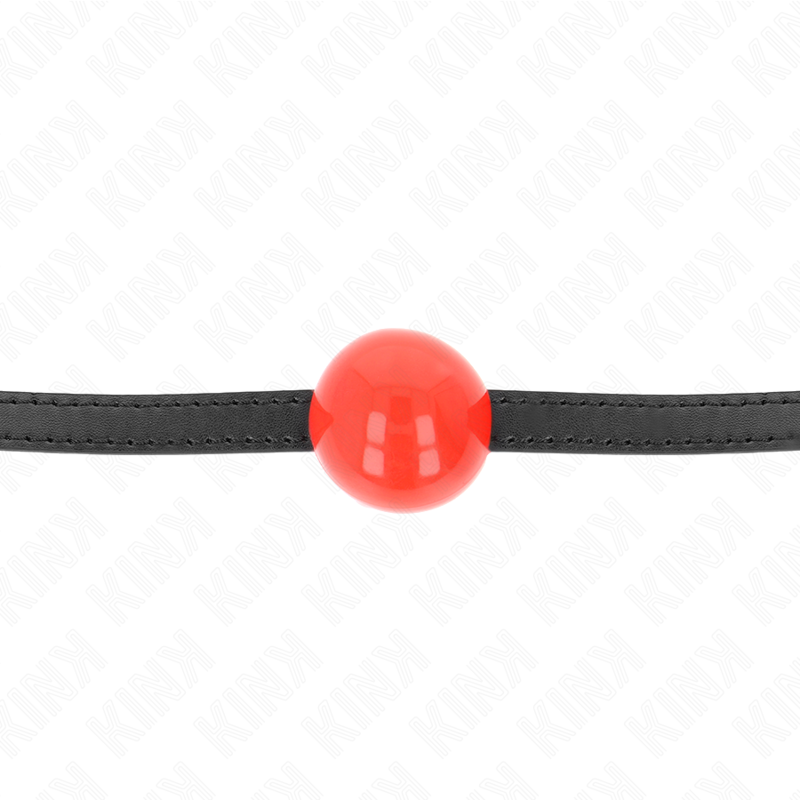 Bâillon Boule BDSM Solide 4 cm Sangle Ajustable 65 cm - Kink