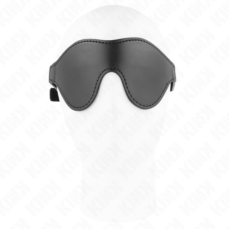 Bandeau Yeux BDSM Cuirette Velcro Réglable 20 x 8 cm - Kink