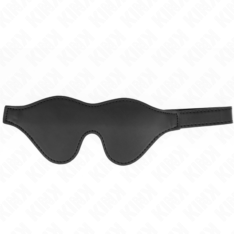 Bandeau Yeux BDSM Cuirette Velcro Réglable 20 x 8 cm - Kink