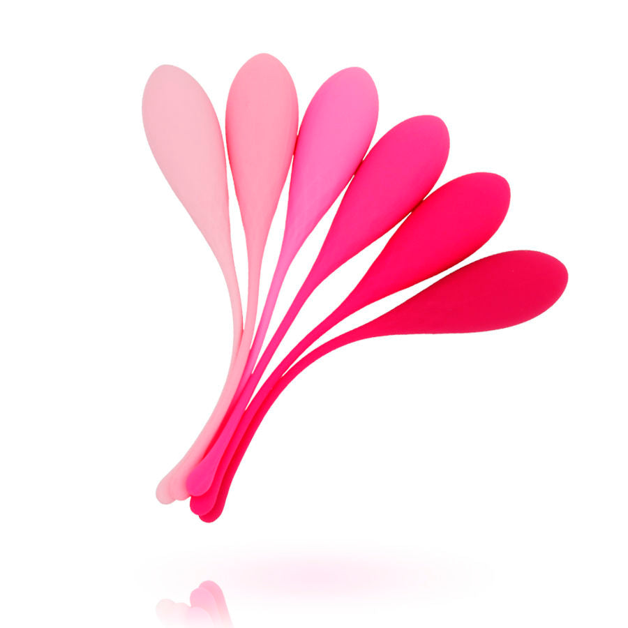 Boules de Geisha Kegel Fit Set Progressif 6 Poids Étanche IPX7 - Leslie