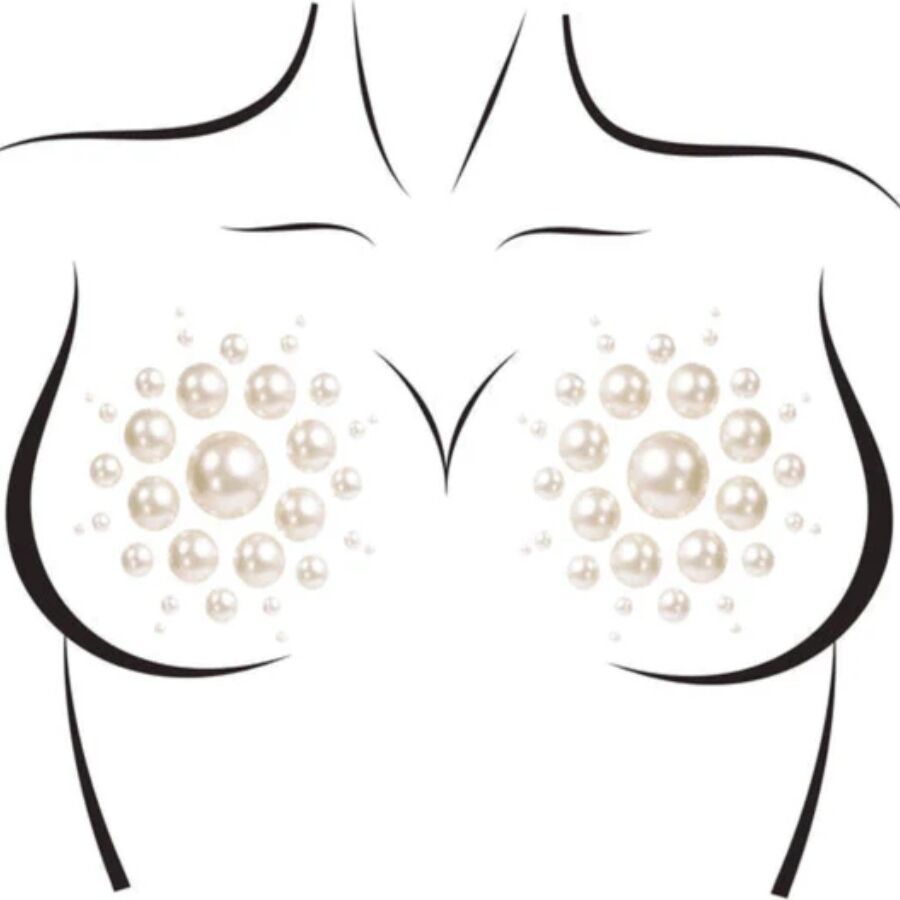 Cache-Tétons Adhésifs Isla Paillettes et Strass Brillants - Leg Avenue