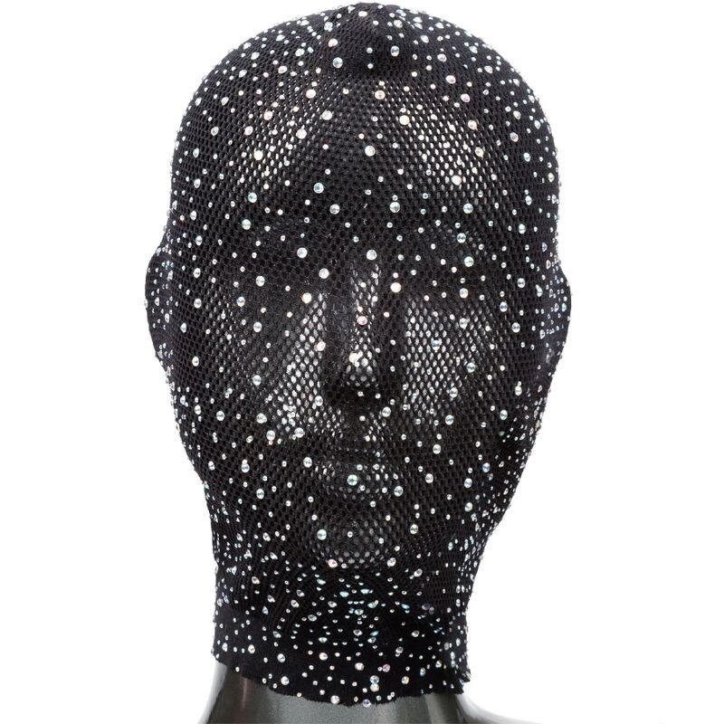 Cagoule BDSM Sensorielle Radiance Maille Strass Laçage Corset - CalExotics
