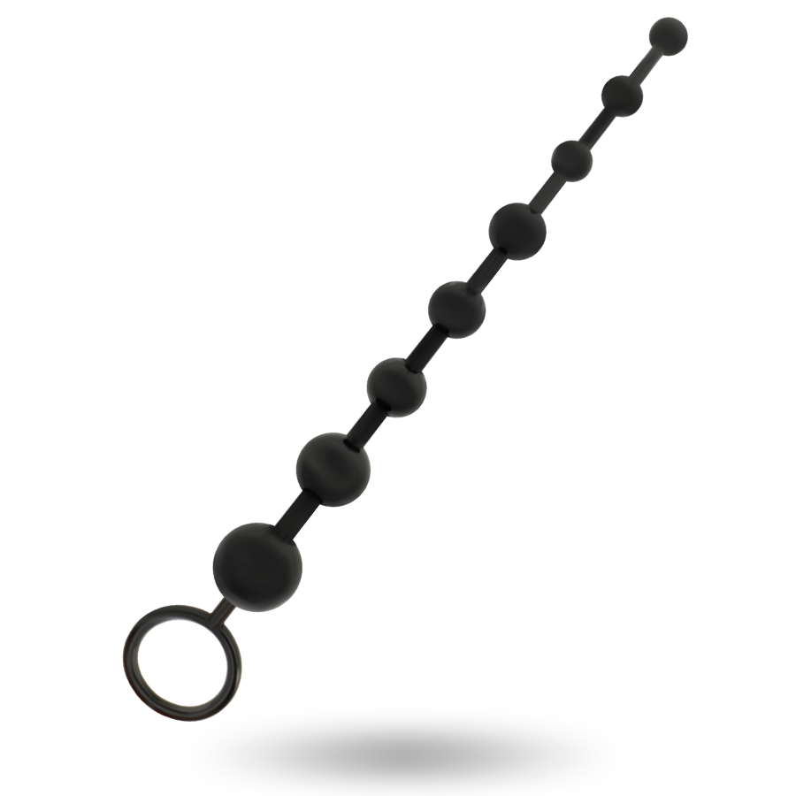 Chapelet Anal Progressif 8 Boules 29 cm Anneau de Retrait - Addicted Toys
