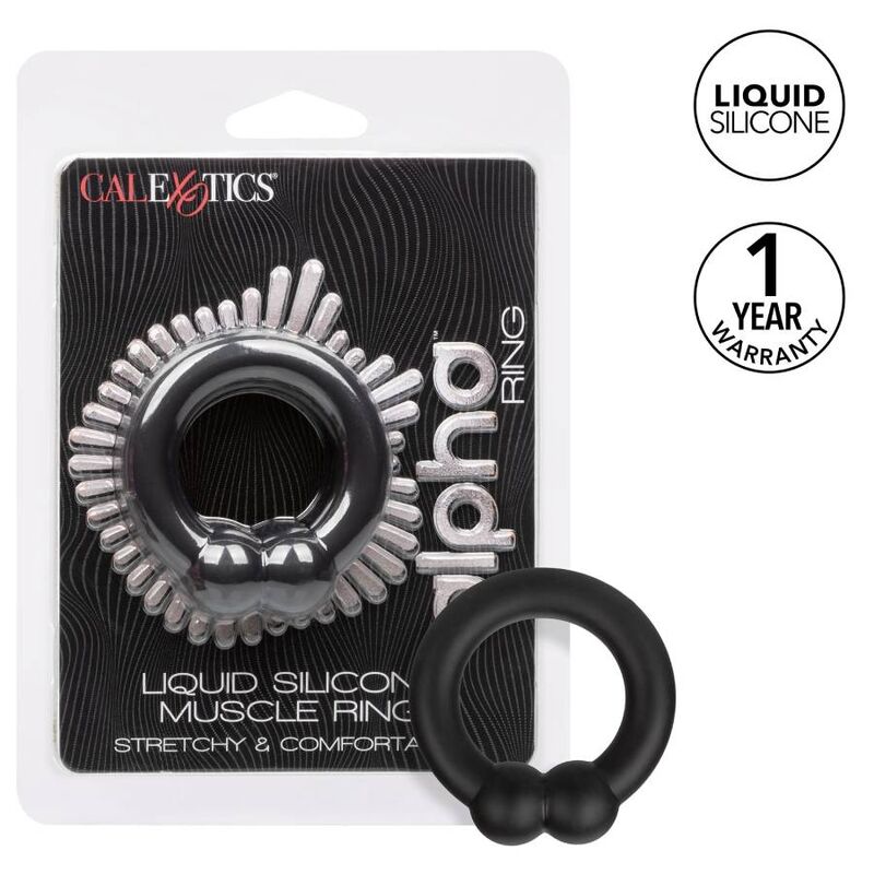 Cockring Alpha Silicone Extensible Texture Perlée - CalExotics