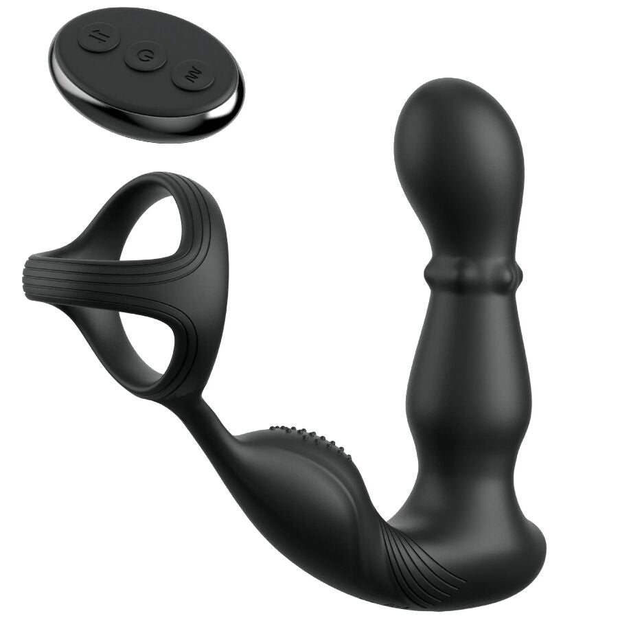 Cockring Anal Vibrant Slide & Glide Télécommande Étanche - Anal Fantasy