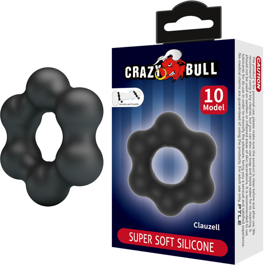 Cockring Clauzell Modèle 10 Silicone Souple Réglable - Crazy Bull