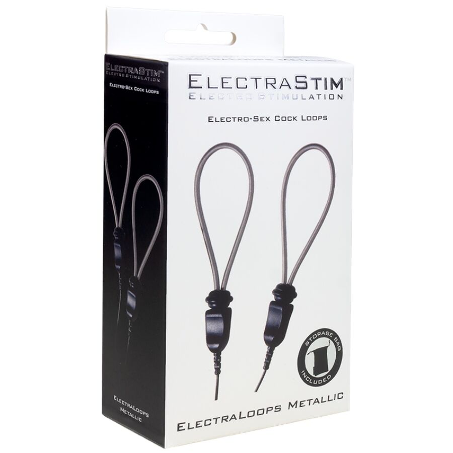 Cockring Électrostimulation ElectraLoops Acier Réglable Unipolaire - Electrastim