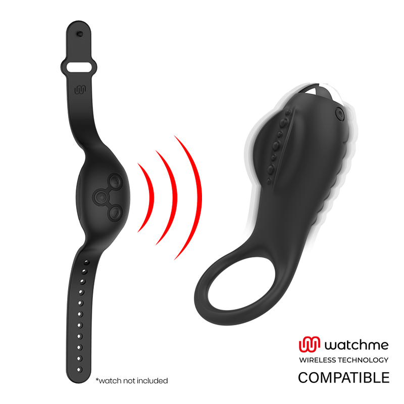 Cockring Vibrant Connecté Alan WatchMe 10 Modes Rechargeable - Brilly Glam