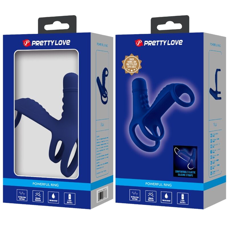 Cockring Vibrant Couple Elish avec Extension Clitoridienne 10 Modes - Pretty Love