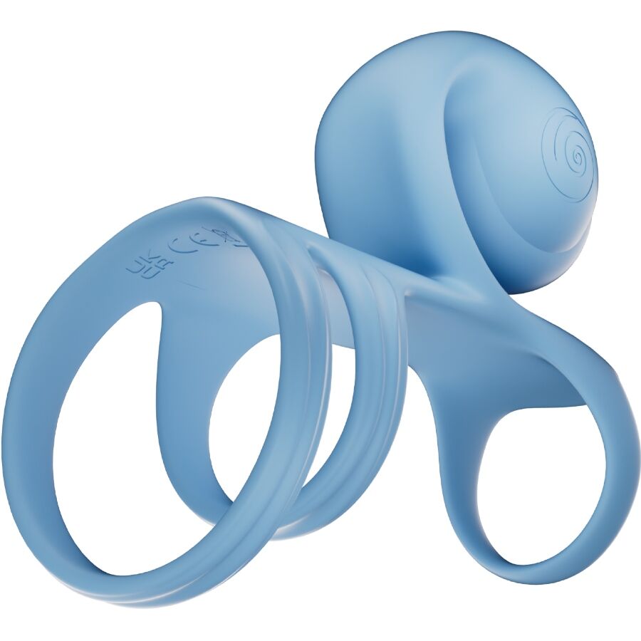 Cockring Vibrant Couple Jovi Arc Télécommande Sans Fil 2 Moteurs - Snail Vibe