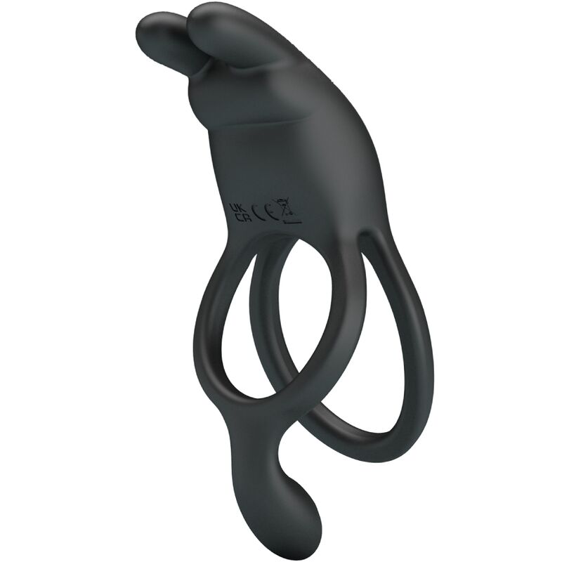 Cockring Vibrant Double Anneau Seth 7 Vibrations Rechargeable - Pretty Love