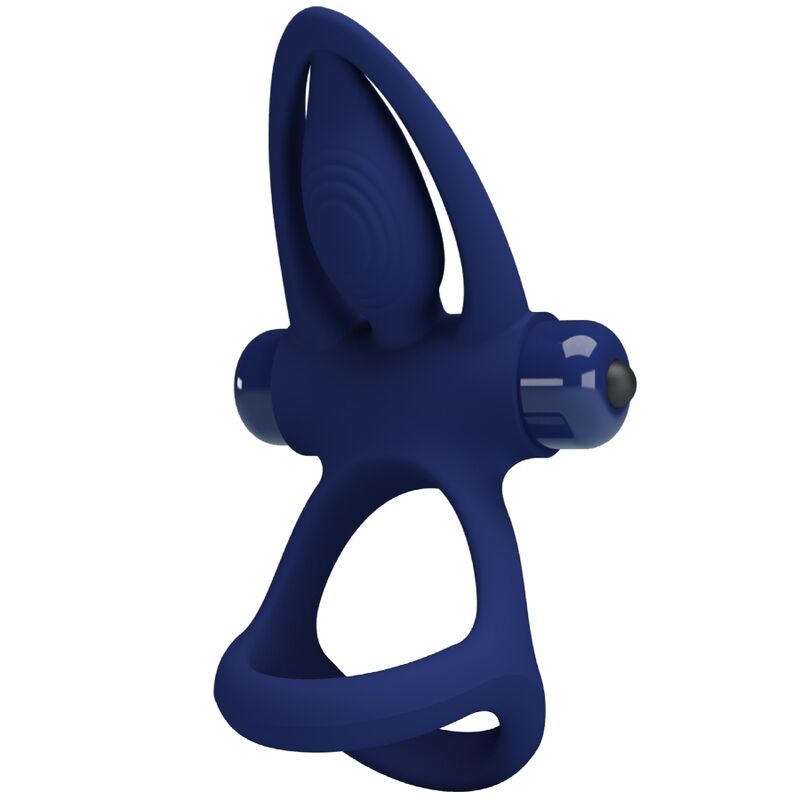 Cockring Vibrant Double Anneau Stimulateur Clitoridien 10 Modes - Pretty Love