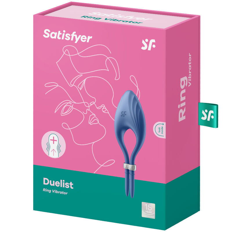 Cockring Vibrant Duelist Double Moteur Rechargeable Étanche - Satisfyer