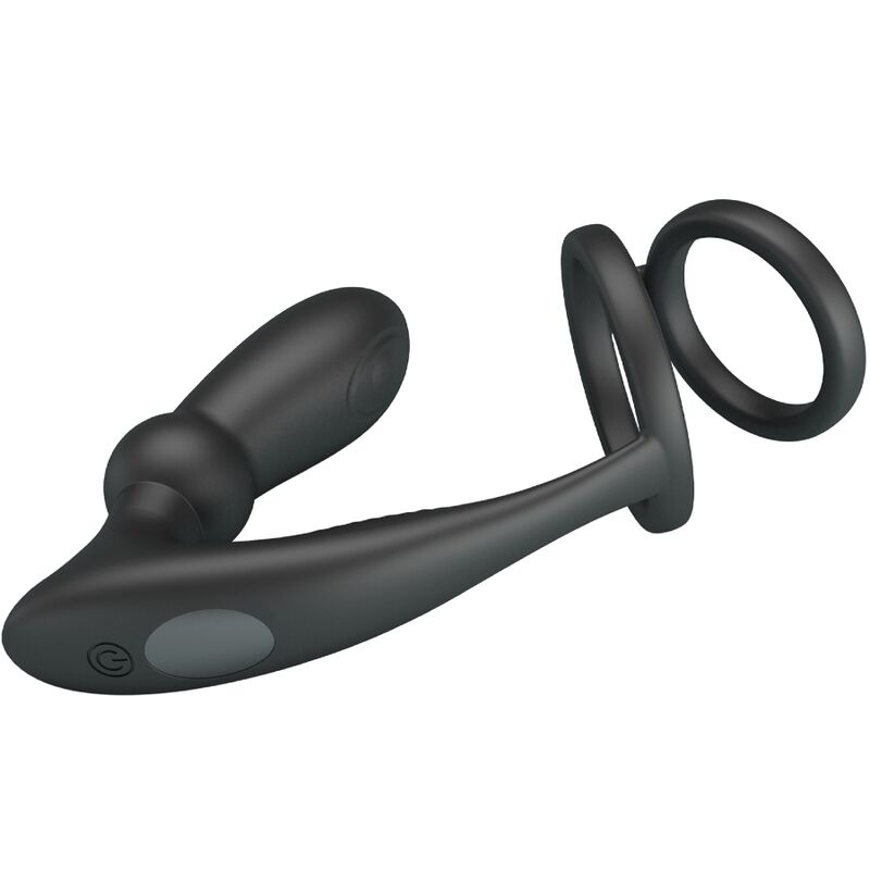 Cockring Vibrant Emoni Plug Anal Intégré 12 Vibrations Rechargeable - Pretty Love