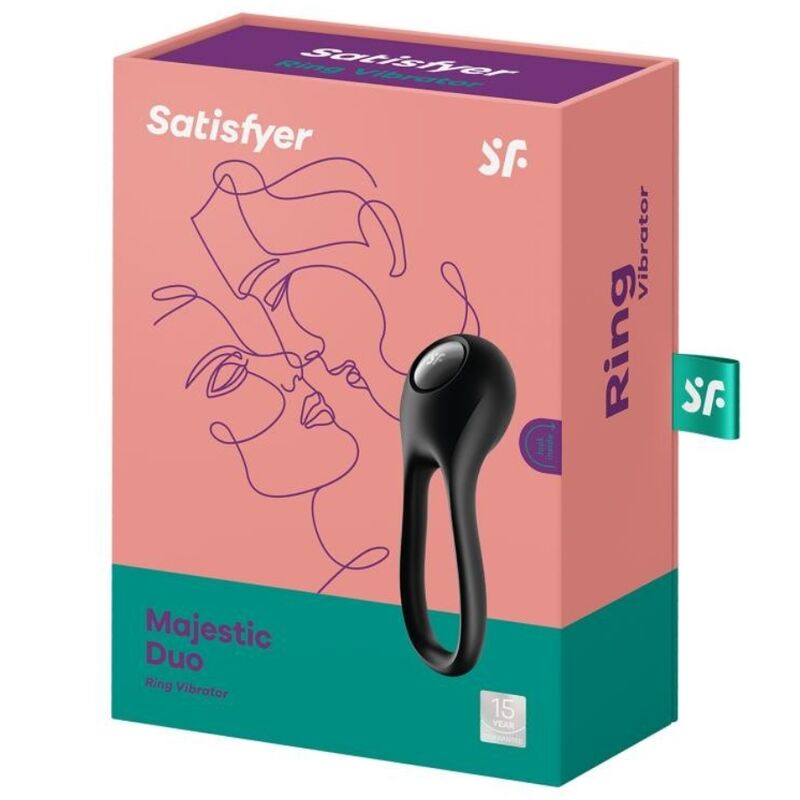 Cockring Vibrant Majestic Duo Silicone 12 Modes IPX7 - Satisfyer