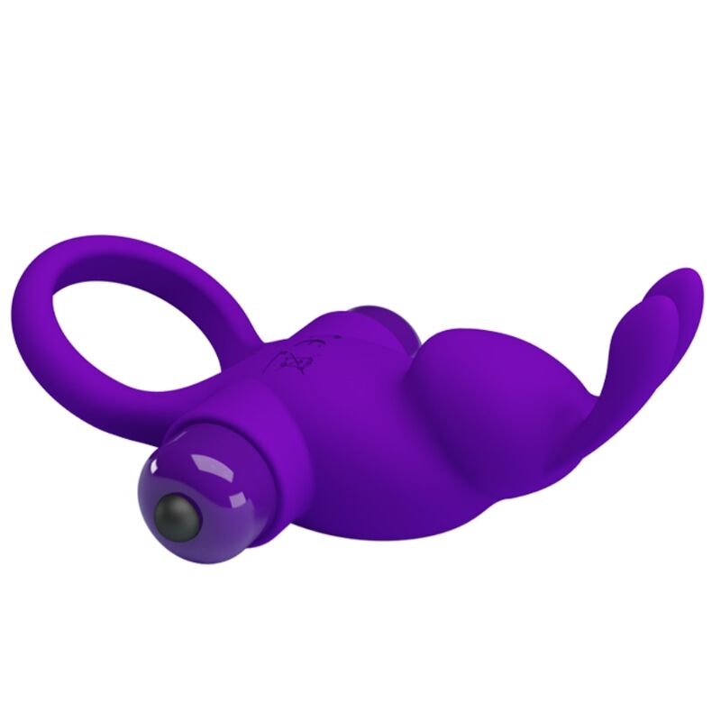 Cockring Vibrant Rabbit Stimulateur Clitoridien 10 Modes Silicone - Pretty Love