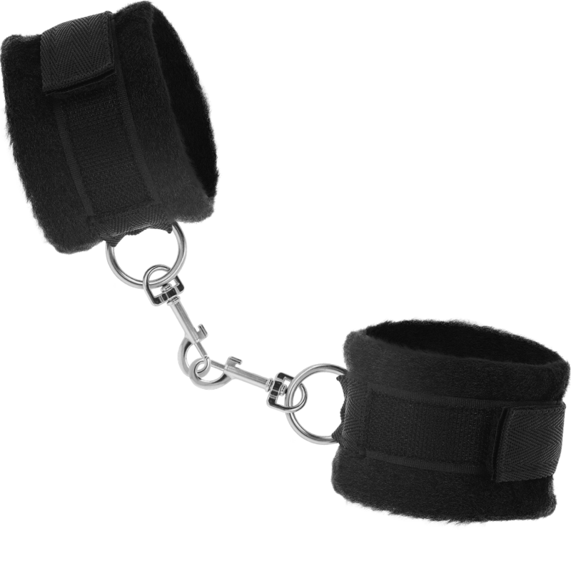 Coffret BDSM Érotique Menottes Bandeau et Tickler Cuir Végan - Intense
