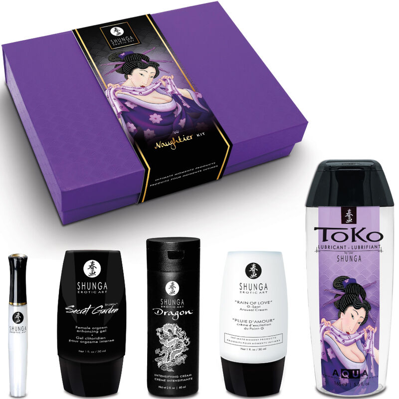 Coffret Cosmétiques Érotiques Kit Plus Colin 5 Produits Sensuels - Shunga