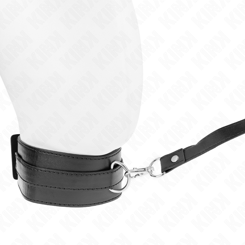Collier BDSM avec Laisse Cuir Réglable 36-43 cm - Kink