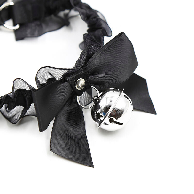 Collier BDSM Fétichiste Dentelle avec Clochette - Ohmama