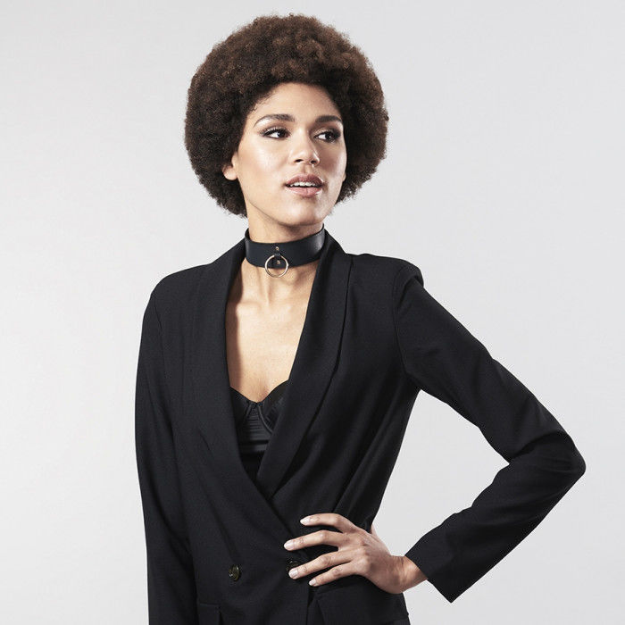 Collier BDSM Maze avec Laisse Réglable Vegan Mode Érotique - Bijoux Indiscrets