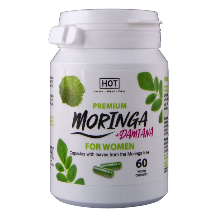Complément Alimentaire Femme Moringa Damiana 60 Capsules - Hot