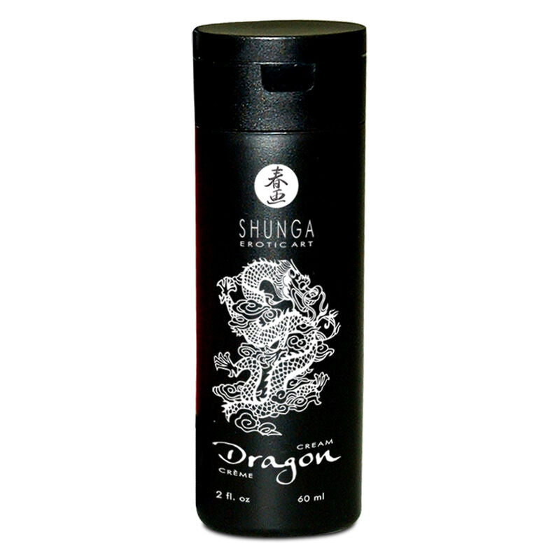 Crème Stimulante Érection Dragon Effet Feu-Glace Fraise Menthe 60 ml - Shunga