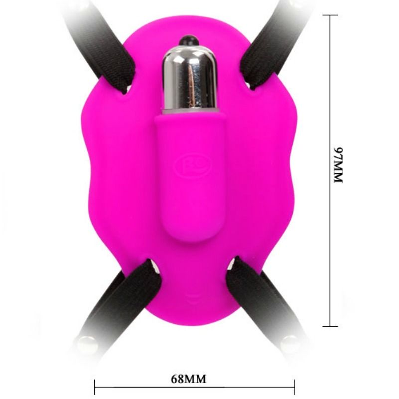 Culotte Vibrante Love Rider Harnais Élastique Silicone Balle Amovible - Baile