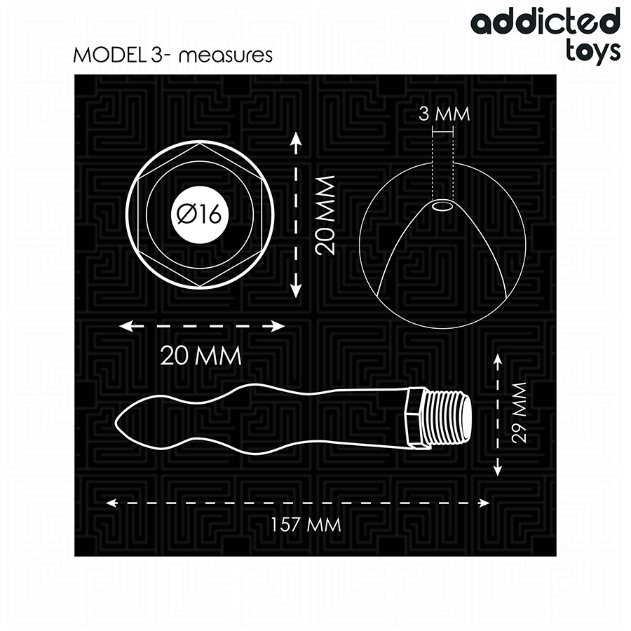 Douche Anale Adaptateur Universel Modèle 3 Silicone Souple - Addicted Toys