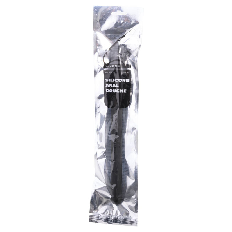 Douche Anale Rétractable Silicone 27 cm Adaptateur Universel - All Black
