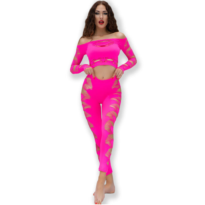 Ensemble Lingerie Sans Couture Haut & Pantalon Fuchsia CR 4632 - Chilirose