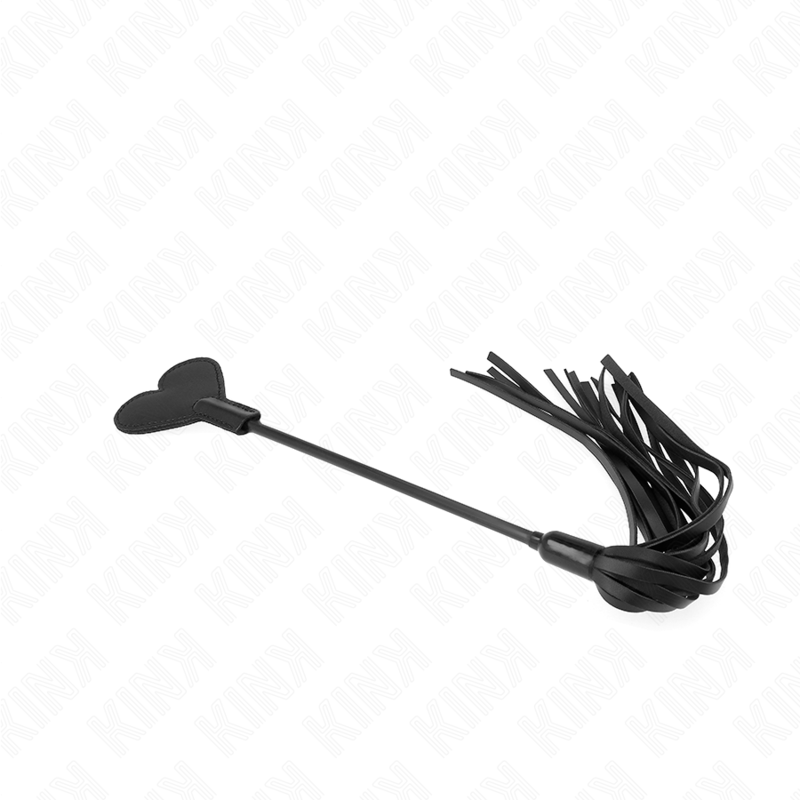 Fouet BDSM Manche en Forme de Cœur Cuir 35 cm - Kink