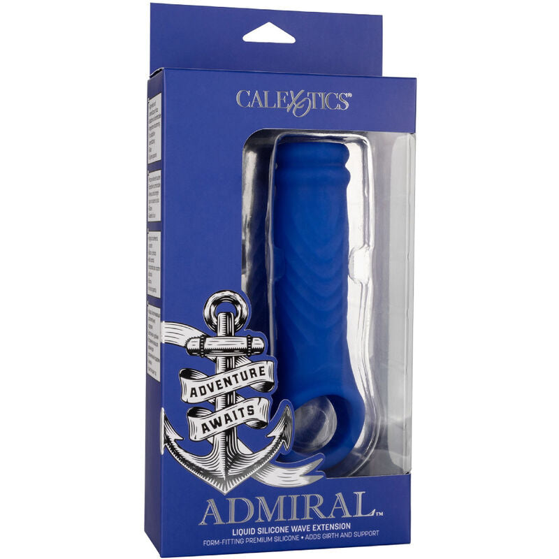 Gaine à Pénis Admiral Wave Texturée avec Sangle Scrotum - CalExotics