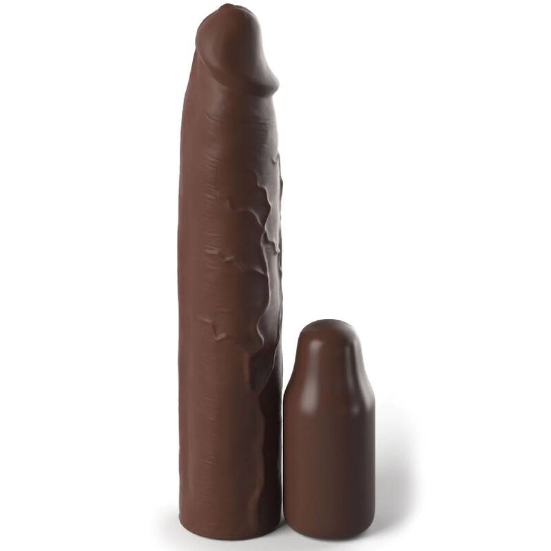 Gaine à Pénis Extensible Sleeve avec Plug Anal Intégré 22,86 cm - Fantasy X-Tensions