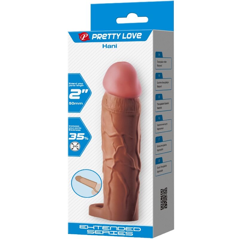 Gaine à Pénis Hani Extension 5 cm Texturée Veinée - Pretty Love