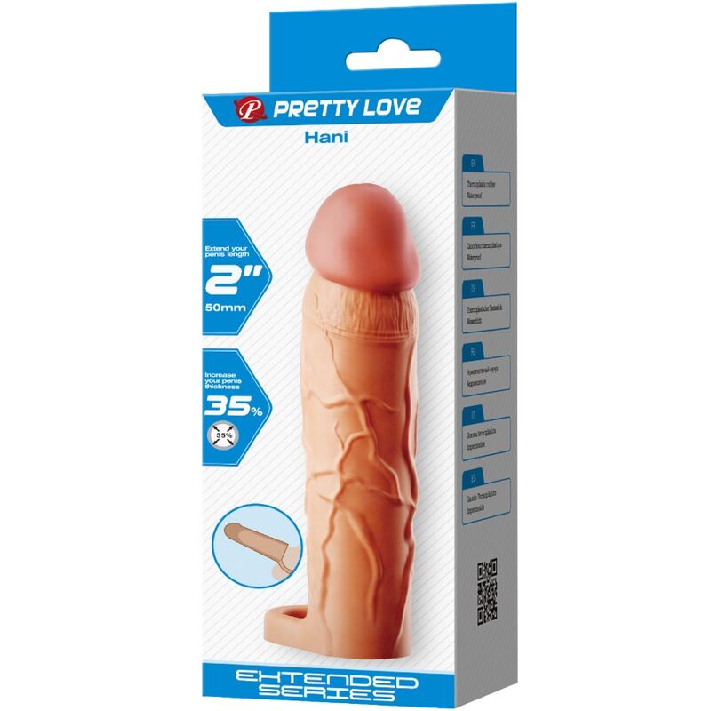 Gaine à Pénis Hani Texturée avec Anneau Testiculaire - Pretty Love