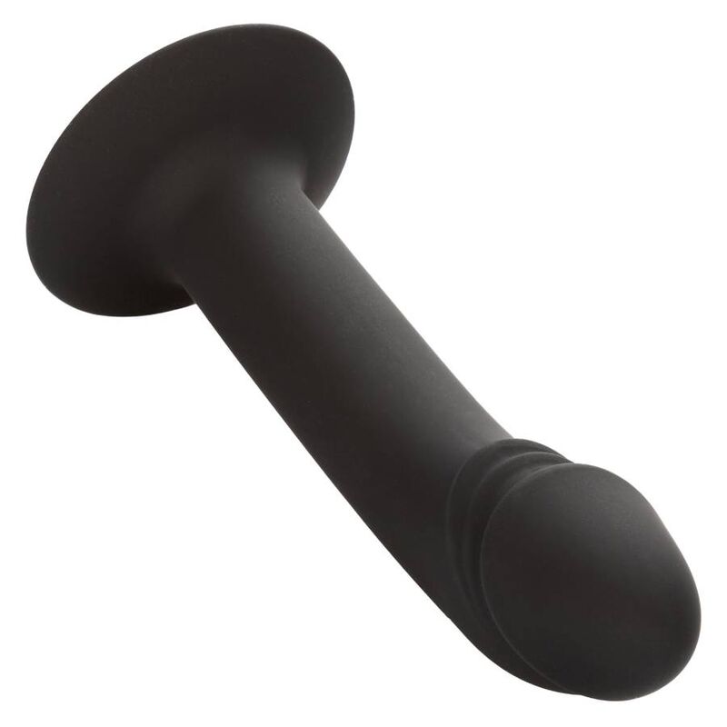 Gode Anal Courbé Stud Silicone Ventouse Base Évasée - CalExotics