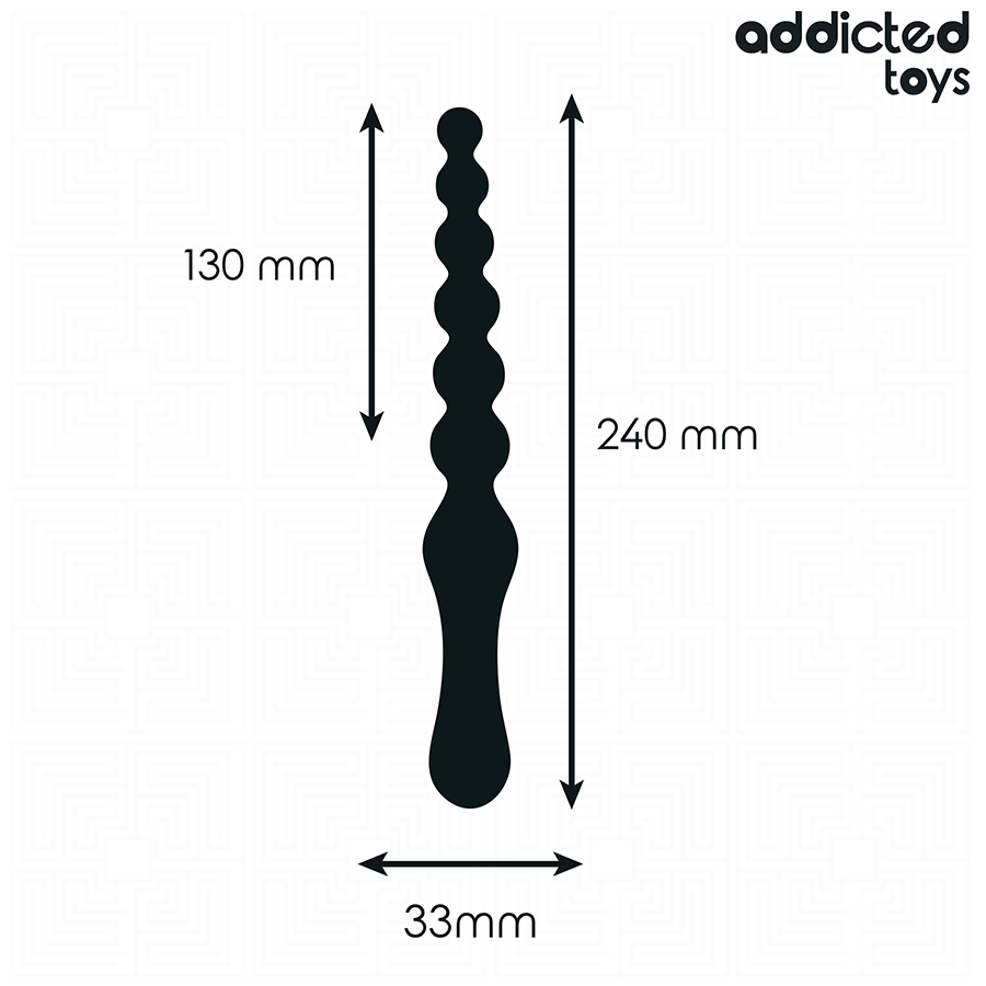 Gode Anal Progressif 24 cm Silicone Insertion Profonde - Addicted Toys