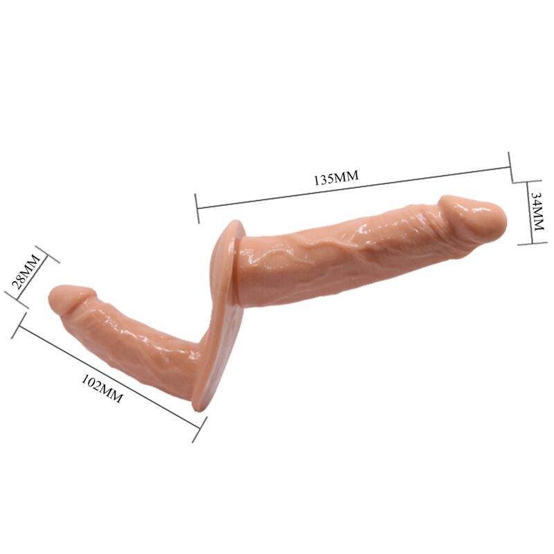 Gode Ceinture Double Ultra Passionnée Harnais Réglable TPR - Baile