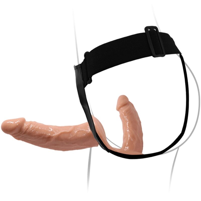 Gode Ceinture Double Ultra Passionnée Harnais Réglable TPR - Baile