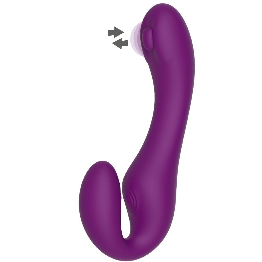 Gode Ceinture Strapless Vibrant 2-en-1 Télécommande 3 Moteurs - Xocoon