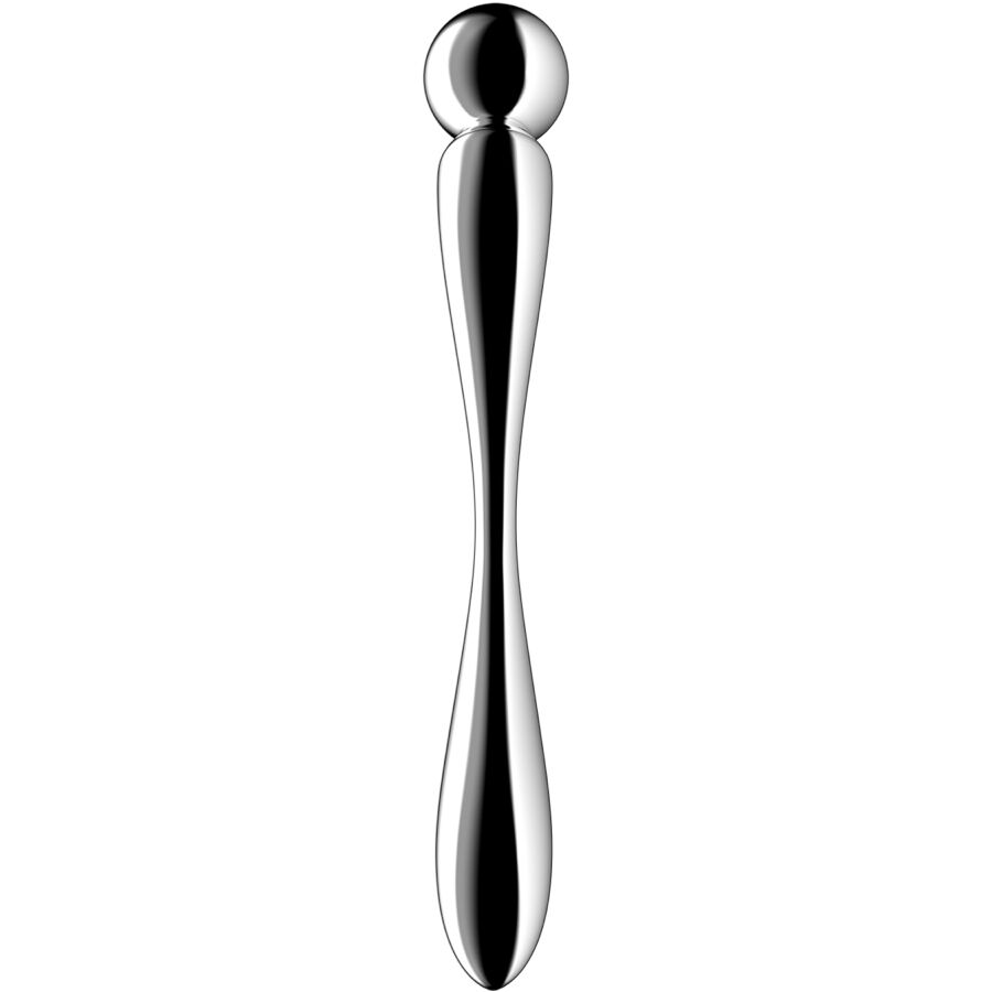 Gode Double Star Force 2 Acier Inoxydable Jeux de Température - Satisfyer