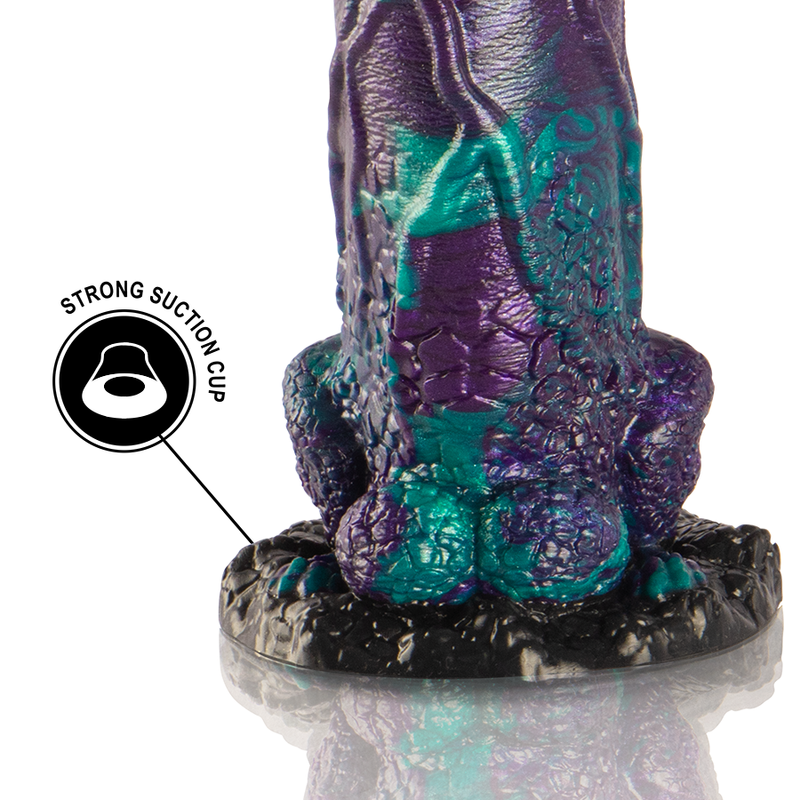 Gode Dragon Basilisk Silicone Écailleux 2 Tailles - Epic Cybersilicock