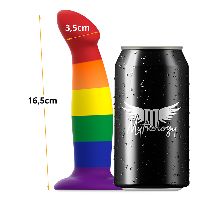 Gode Dragon Garrick Pride Silicone Texturé Base Ventouse - Mythology