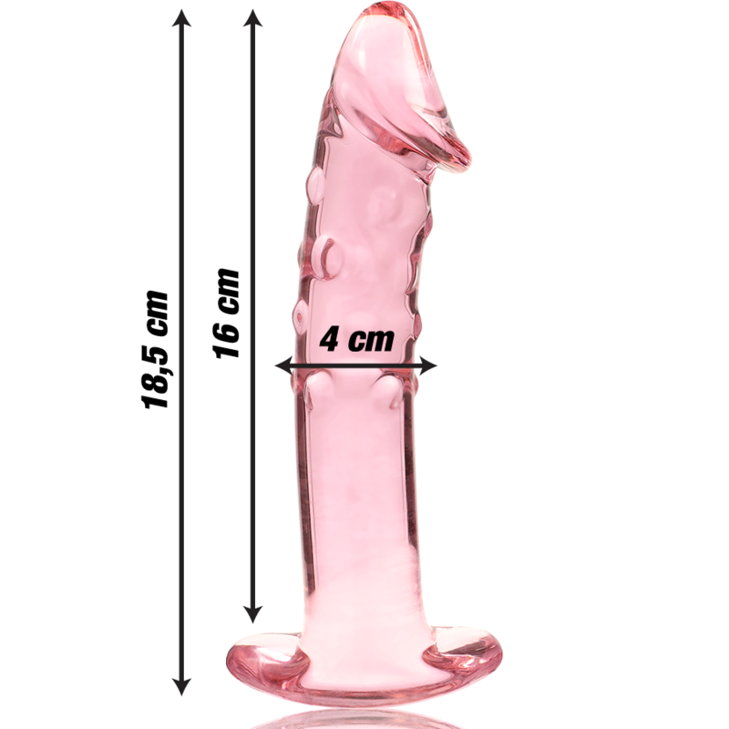Gode en Verre Borosilicate Modèle 19 Texturé 18,5 cm - Nebula Series By Ibiza